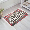 Carpets Projector Disc Letters Retro Welcome Doormat Entrance Hallway Printed Non-Slip Floor Rugs Front Door Mat Outdoor RugsCarpets