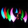 100st LED-lampa Blinkande Devil Horns Headband Glödande Devil Horns LED Costume Headband Halloween Night Light 5567 Q2