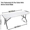 6 ft rechthoekig gemonteerde spandex tafelkleden stretch tafel omslag polyester tablecover bruiloft dineren decor xbjk2205