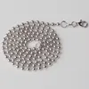 Chaînes JustNeo Solid 925 Sterling Silver Ball Chain Necklace 20-28inch Basic For PendantsChains