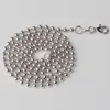 Correntes Justneo Solid 925 Sterling Silver Ball Chain Colar 20-28 polegadas Basic para Pendantschains