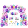 138pcs/set Party Rainbow-wreath irregular balloon chain Baby Children's birthday Party Decoraton Scene layout Latex balloons set