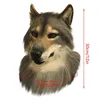 Party Masks Realistic Wolf Mask Long Plush Headwear Costume Holiday Cosplay Funny Decoration Creepy Toy299b7372951