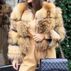 Womens Jacket faux Fur Coat Winter Women Short Warm Thick Fur Coat Vests raccoon fake Fur Coat H2207149