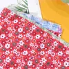 Kleding Garderobe Opslag 6pcs Zonnebloempatroon Doekmateriaal voor doe -het -zelf bloemenpatches Handmaak zelfgemaakte kledingmateriaal