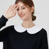 Białe fałszywe kołnierze związki szalowe dla kobiet naszyjnik na koszuli Choker Flase Kołnierz Dziewczęta Dozunalna sukienka Odłączona sztuczna faux