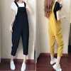 Macacões femininos Rompers Spring e Summer Corean Fashion Fashion Casual Casual Student Bib Bib duas peças