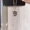 Luxury Tiger Head Men Naszyjniki Mężczyźni Wisiorki Naszyjnik Wysokiej Jakości Unisex Wisiorek z pudełkiem