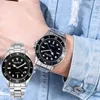 Armbandsur Green Relogio Masculino Fashion Watch Men Luxury Noctilucous Clock Steel Strap Big Brand Men's Quartz Watches Day GiftsWris