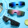 Güneş Gözlüğü Spor Trendleri Gözlük Kadın Erkek Moda Punk Gözlük Y2k Gözlük Marka Tasarımcısı Ayna Spor Gözlük GoggleSunglasses