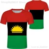 T-shirt da bandeira de Biafra número de nome personalizado grátis Biafra verão homens e mulheres esportes camiseta impressão po roupas 220702