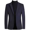 Мужчина Slim Fit Office Blazer Jacket Fashion Solid Mens Mens Lateber