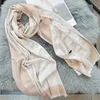 Fashion Silk Scarf Designer Silken Scarves High quality Shawl Long Neck Scarfs Women Big Letter Pattern Cashmere Shawls Scarves 180cmX70cm