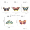 Pinos broches j￳ias inseto animal liga animal desenho animado colorf butterfly esmalte os pinos de lapela unissex lua estrela olho cor cor cor de cortes
