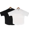 Camisetas masculinas de camiseta feminino para adolescentes menino e menina 100% pura algodão letra de roupa redonda pescoço de manga curta camisetas de moda branca preta camisetas