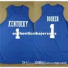 Presa di fabbrica Cheap Custom Devin Booker Kentucky College Away Maglia da basket retrò cucita personalizzata con qualsiasi nome e numero di maglie