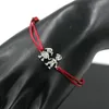 Charm-Armbänder, reizend, niedlich, silberfarben, Zirkon, für Jungen und Mädchen, Glücksarmband, rote Seillinie, Fadenschnur für Freundschaft, Liebe, GeschenkCharm