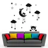 Wall Stickers Decals Sticker Decal For Kids Nursery Bedroom Teddy Bear Moon Home Decor Art Murals