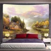 Forest Fairy Cabin Tapestry Bohemia Home Living Room Decoration Wall Rugs Bedroom Cloth Tapiz J220804