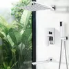 Badrumskran Chrome Drain Shower Head Dusch Kanen Väggmonterad badkar Bad Mixer Tap Beauty Badrumsuppsättning Duschsystem