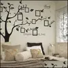 Wall Stickers Home Decor Garden Large Family Tree Picture Frames Diy Po Gallery Frame Sticker voor woonkamer slaapkamer bank achtergrond 180x25