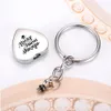 Hjärtgravering Pendant Key Chain Cremation Urn Nyckelring Memorial Human Pet Ashes Keepsake Ornaments smycken för män kvinnor