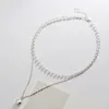 チェーンヴィンテージバロック不規則な真珠ロックネックレス幾何学的なaangelペンダント女性のためのラブネックレスパンクジュエリー2150