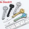 Hot Key Form Mini Klappmesser Outdoor Säbel Tasche Obst Messer Multifunktionale Schlüsselanhänger Messer Schweizer Selbstverteidigung Messer EDC Werkzeug getriebe