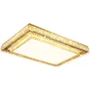 Lampada da soffitto a led in cristallo rettangolare per soggiorno camera da letto tetto casa oro moda moderna decorazione lampadario apparecchio di illuminazione