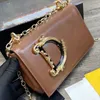 2024 Newt Organ Bag Digner Vintage Gold Plated Flip Flap Diagonal Ladi Counter Bag عالية الجودة مع مأدبة حفل أزياء سلسلة