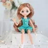 Utgåva 11 Joint Moveable Body 26cm 1/6 Doll Purple Brown Eyes with Fashion Clothes Style Dress Up Baby Dolls DIY Toy 220505