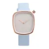 Wristwatches Women Watches PU Leather Square Dial Quartz Wrist Watch Lady Fashion Clock Black White Pink Brown Blue Colors Montres FemmeWris