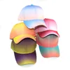 Chapeaux de fête Chapeau dégradé coloré 5 Styles personnalité Casquette de baseball réglable chapeau de soleil adulte Europe et Amérique