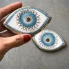 Objets décoratifs Figurines Bleu Evil Eye Tenture murale Pendentif Acrylique Fengshui Ornement Artisanat Pour La Maison Chambre Salon Fenêtre Décor