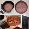 Friggitrice ad aria Pentola in silicone Accessori multifunzionali Stampo per pane Pollo fritto Pizza Non appiccicosa Teglia Cucina Taglie multiple 220517