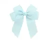 Mix Colors Bowknot High Quality Solid Grosgrain Ribbons Cheer Bow With Alligator Hair Clip Boutique Kids Hair Accessories Hairpin