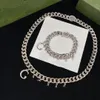 Chokers Designer Letter Designer Halsbandskedja Choker för unisex -armband Guldförsörjning Rostfritt stål Charmarmband 5Clr