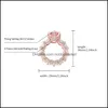 Band ringar smycken isad ut zirkonring för kvinnor mode guld färg hög kvalitet aaa+ cz gåva droppleverans 2021 jehv6