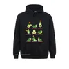 Felpe con cappuccio da uomo Felpe Prevalent Women Avocado Yoga con maniche lunghe in stile cinese Abbigliamento sportivo divertente Pullover con cappuccio da uomo