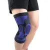 Dirsek Diz Pedleri 1 PC Silikon Yay Pad Patella Protector Brace Örme Sıkıştırma Elastik Kovası Destek Sporları Kneepad