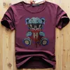 Summer Men's T-shirts Trend Pattern Hot Diamonds Casual Large Male Tops Fashion Street Style Men Cotton Tees New Design Man Clothing Blue Red Tshirts S-4XL