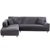 Podwójna sofa pokrywka 145185 cm do salonu Couch Couch Cook Elastic L w kształcie L Covers Sofas Elasty