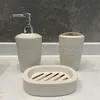 3 -stks set tarwe strozeep zeep dispenser tandenborstel houder doos toiletpak badkamer accessoires 220523