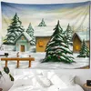 Festival Arree de Natal Tapeçaria Ornamento Muralha pendurada no Ano Novo Carpet de Xmas Home Deoc.