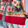 Nueva moda mujer alta cintura elástica nación estilo bohemio estampado flores pierna ancha pantalones largos sueltos pantalones SMLXL