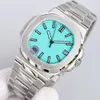 Montre pour homme Mouvement automatique 40 mm Montre cadran bleu Nautilus Classic Montres-bracelets