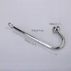 Anal Hook Metal Plug With Ball Hole Butt Dilator Prostate Massager Exotic sexy Toy For Man Male BDSM Game Beauty Items6655516