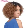 100 cheveux vierges mongols pointues pointues pointues 34 faisceau ombre afro bouclé deux tons T1b30 T1b99j Bundles brun noir naturel UNTRO9994711