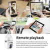 A6 IP Cameras 2.0 Million Pixels Single Doul Light Source Smart Dual-band WiFi 1080P Outdoor Network Light E27 Bulb Camera Motion Detection