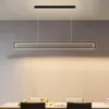 Pendants lampes lustre LED moderne pour salle à manger bureau de bureau cuisine badroom home plafond lampe télécommande conception